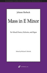 Mass in E Minor Study Scores sheet music cover